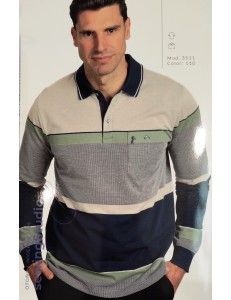 POLO PIQUE FRANJAS 3511