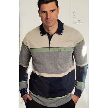 POLO PIQUE FRANJAS 3511