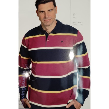 POLO PIQUE FRANJAS 3552